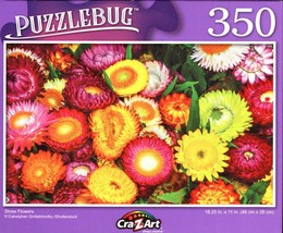 Straw Flowers - 350 Pieces Jigsaw Puzzle - $11.87