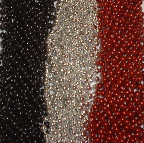 Mardi Gras Beads Necklaces - Assorted Colors Gasparilla Beaded Costume  Necklace For Party - 144 Necklaces