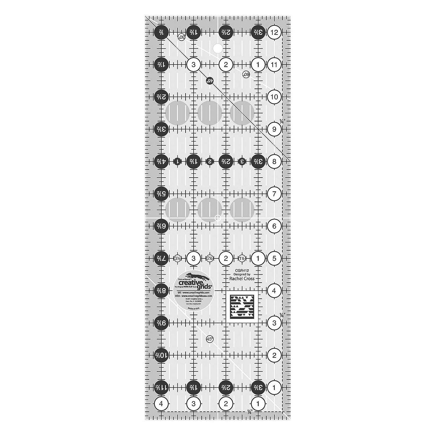 Creative Grids Itty-Bitty Eights Square Quilt Ruler 6in x 6in –