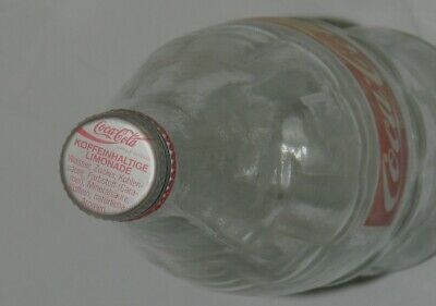 VTG. Coca Cola COKE & Sprite 1 Liter 33.8oz Glass Bottles Cap On