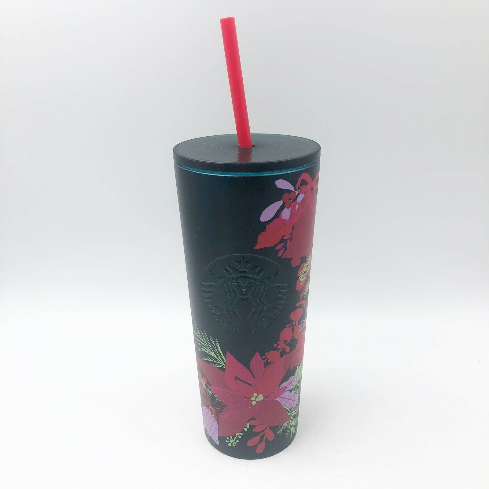 Starbucks 2021 Holiday Icy lilac Bling Studded Plastic Cold Cup Tumbler 24oz