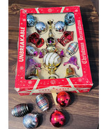 Vintage unbreakable plastic Christmas decoration assortment set  with OG... - $145.13