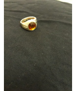 Hessonite Garnet (Gomed) gem stone Silver Ring. - $264.00