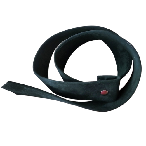 Black ultrasuede belt