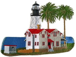 Custom and Unique Lighthouse[New Point Loma Lighthouse] Embroidered Iron on/Sew  - $28.30