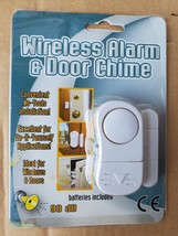 Wireless Alarm &amp; Door Chime Hampton Direct 20975 White For Windows or Doors - $7.87