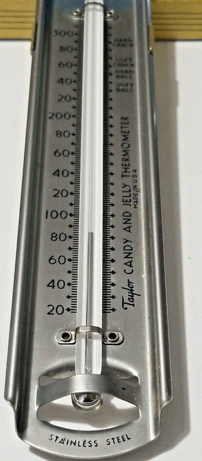 Vintage Taylor Candy and Jelly Thermometer Silver Nickel 