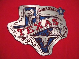 Texas: The Lone Star State Vacation Souvenir Memorabilia T-Shirt L - $18.17