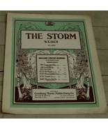 The Storm, H. Weber No. 661, Brilliant Concert Numbers, OLD SHEET MUSIC - $5.93