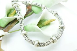 Artisan Crafted Sterling Silver 7.5&quot; Tulang Naga Bracelet - $48.00
