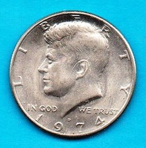 1974 D  Kennedy Halfdollar Circulated -High Grade Condition - $2.00