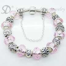 European Style Charm Bracelet Crystal Beads FREE SHIPPING 155 - $21.99