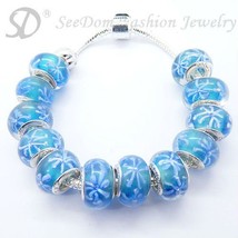 European Style Charm Bracelet Crystal Beads FREE SHIPPING 162 - $21.99