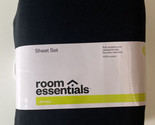 King Jersey Sheet Set Black - Room Essentials - $17.81