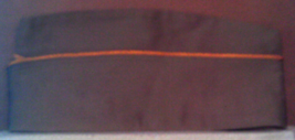 Vintage 1952 US Army Cherokee Togs Size 7 1/4 Garrison Cap Khaki Orange Trim - $15.00