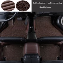 Two-layer Striped PU Leather Car Floor Mat for BMW M4 Year - $318.89