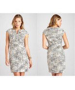 ELLEN TRACY Short Sleeve Banded Fray Dress Sz 2 NWT - $80.74