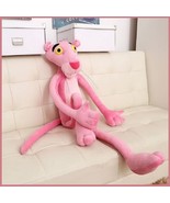 Large Soft Plush Stuffed Long Skinny Pink Panther Movie Cartoon Character  - $35.96