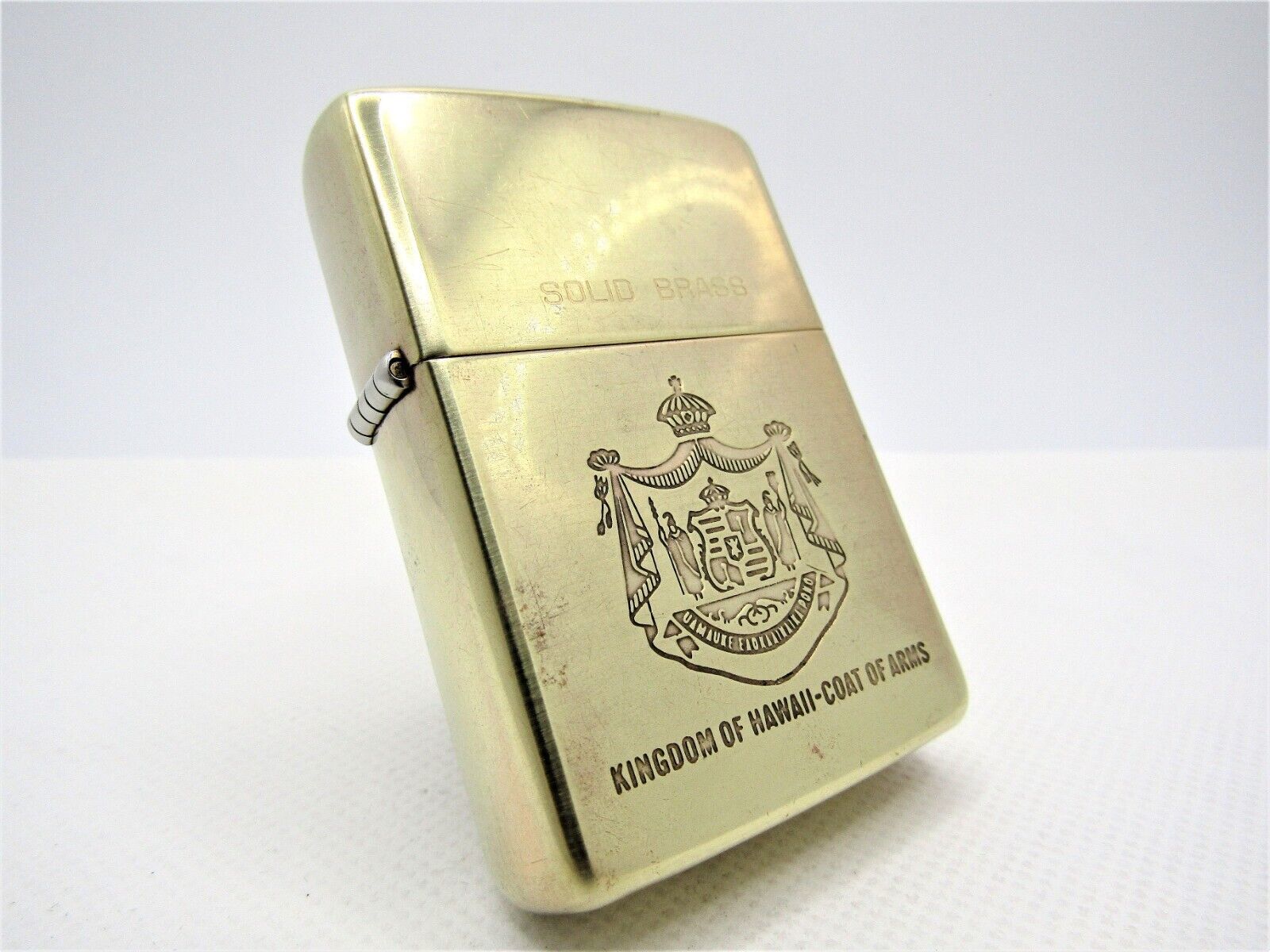 ZIPPO 1932 1987 SOLID BRASS HAWII ダブルイヤー-