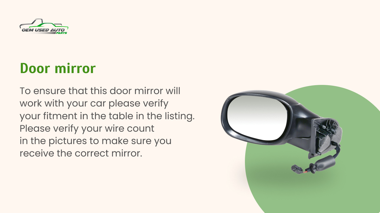 20162019 Nissan Sentra Passenger Right Side View Power Door Mirror