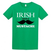 Irish I Had a Mustache Children's T-Shirt, St. Patricks Day Irish Shirt for Kids - $9.99