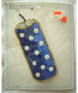 Vintage Blue Star Firecracker Sequin Applique Sew-On Sequined Patch  NIP  - $8.99