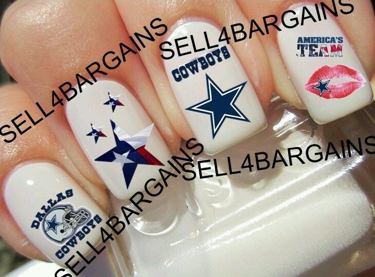 Dallas Cowboys Nails Football Nail Art Water Decal Sticker