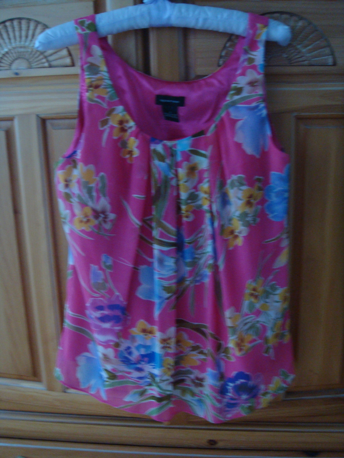 Women's Pink Print Lined Sleeveless Blouse Size Small by Spense - Women ...