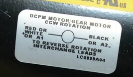 Baldor 24A703Z248G2 General Purpose Gear Motor 12 Volts 83 RPM New Old Stock image 6