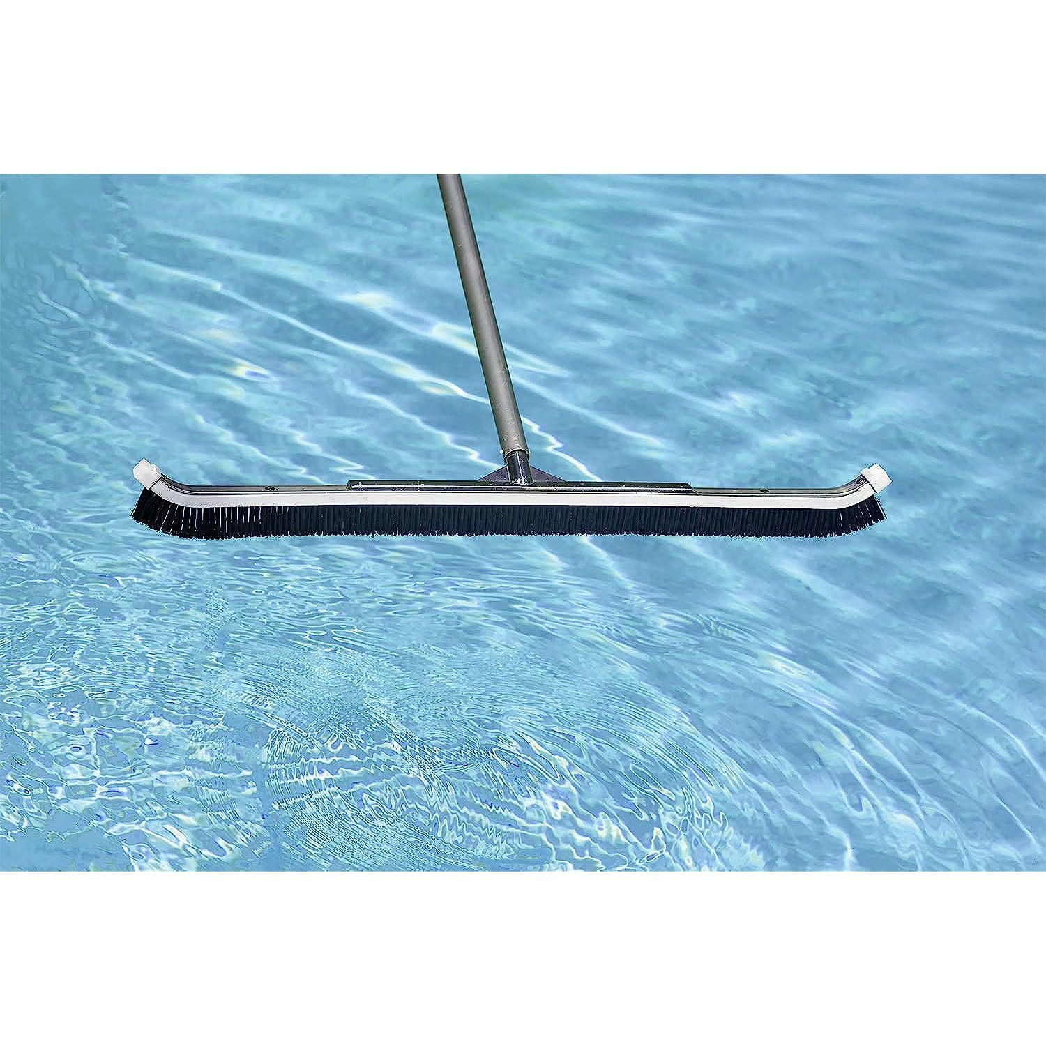 Poolmaster 36Inch AluminumBack Swimming Pool Brush, Commercial
