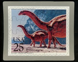 USPS POSTCARD - Dinosaurs Commemorative Puzzle series - BRONTOSAURUS - F... - $15.00