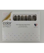 Color Street NEW YEAR WISHES Nail Polish Strips Black &amp; Gold Fireworks R... - $33.33