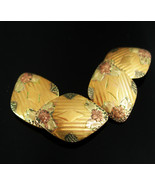 Antique Victorian Wedding Cufflinks Mixed metal rose green and yellow go... - $195.00