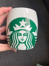 Starbucks Coffee Company 14oz White Mug Green Mermaid Siren Logo 2010 Unused - $18.99