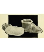 Crocheted Booties C109. Vintage Crochet Pattern for Baby Shoes. PDF Down... - $2.50