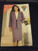 Butterick See &amp; Sew 5545 Misses Jacket &amp; Skirt Pattern - Size 14-18 - $5.26