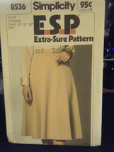 Simplicity E.S.P. 8536 Misses Skirt Pattern - Size 14/16/18 - $7.71