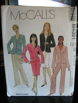 McCall&#39;s #M4391 Misses Lined Jacket, Pants &amp; Skirt Pattern - Sizes 8/10/... - $6.60