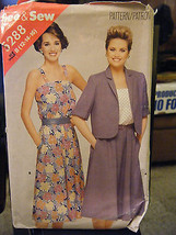 Butterick See &amp; Sew 5288 Misses Sundress &amp; Unlined Jacket Pattern - Size... - $7.50