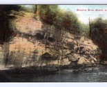 Coon River Hanging Rock Raccoon River Stuart Iowa IA 1909 DB Postcard P12 - $15.79
