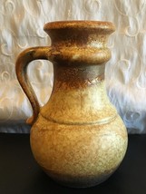 Vintage Scheurich-Keramik Pottery Water Jug Ewer Pitcher 496-18 West Germany - $34.95