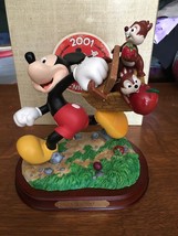 2001 Disneyana Convention Picnic Time Figurine Mickey Mouse Chip ‘N Dale - $192.54