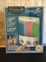 Aviva Design Series Shampoo Conditioner Soap Lotion Dispenser Corner Trio - $24.95