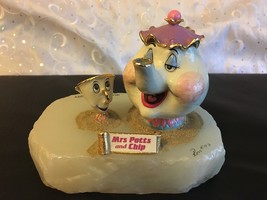 Disney Ron Lee Beauty & The Beast Mrs. Potts & Chip 1993 Figurine Signed - $344.95