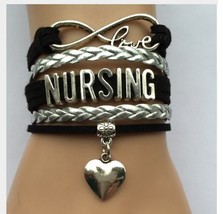 Infinity Love NURSING heart CHARM Bracelet Job Career Business XMAS Gift Jewelry - $14.99