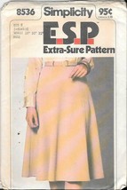 Vintage Simplicity #8536 Misses&#39; Pull-On skirt - Size 14-16 - $7.92