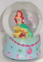 Disney Little Mermaid Ariel Snowglobe Christmas Musical Deck the Halls - $69.95