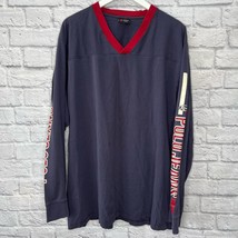 Vintage Polo Ralph Lauren Long Sleeve T-Shirt Spell Out Logo Size 2XT Bl... - $19.75