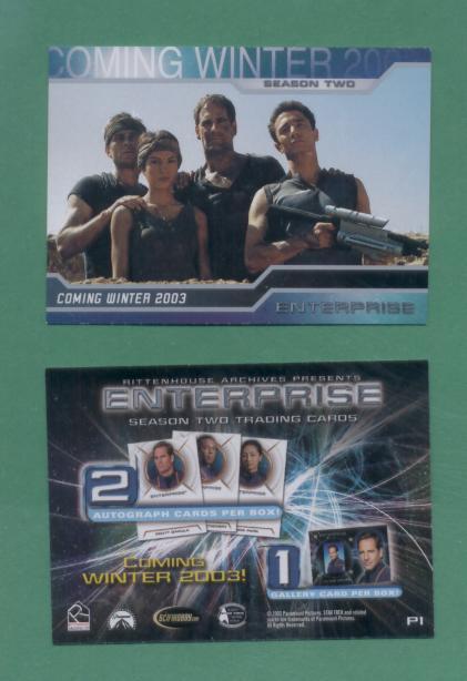 2003 Star Trek Season 2 Enterprise Promo - $2.99
