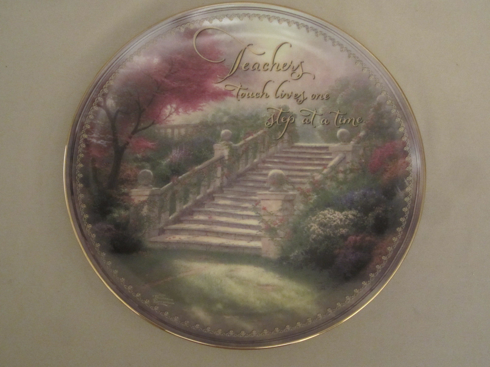 Primary image for THOMAS KINKADE Collector Plate STAIRWAY TO PARADISE  Teachers touch lives